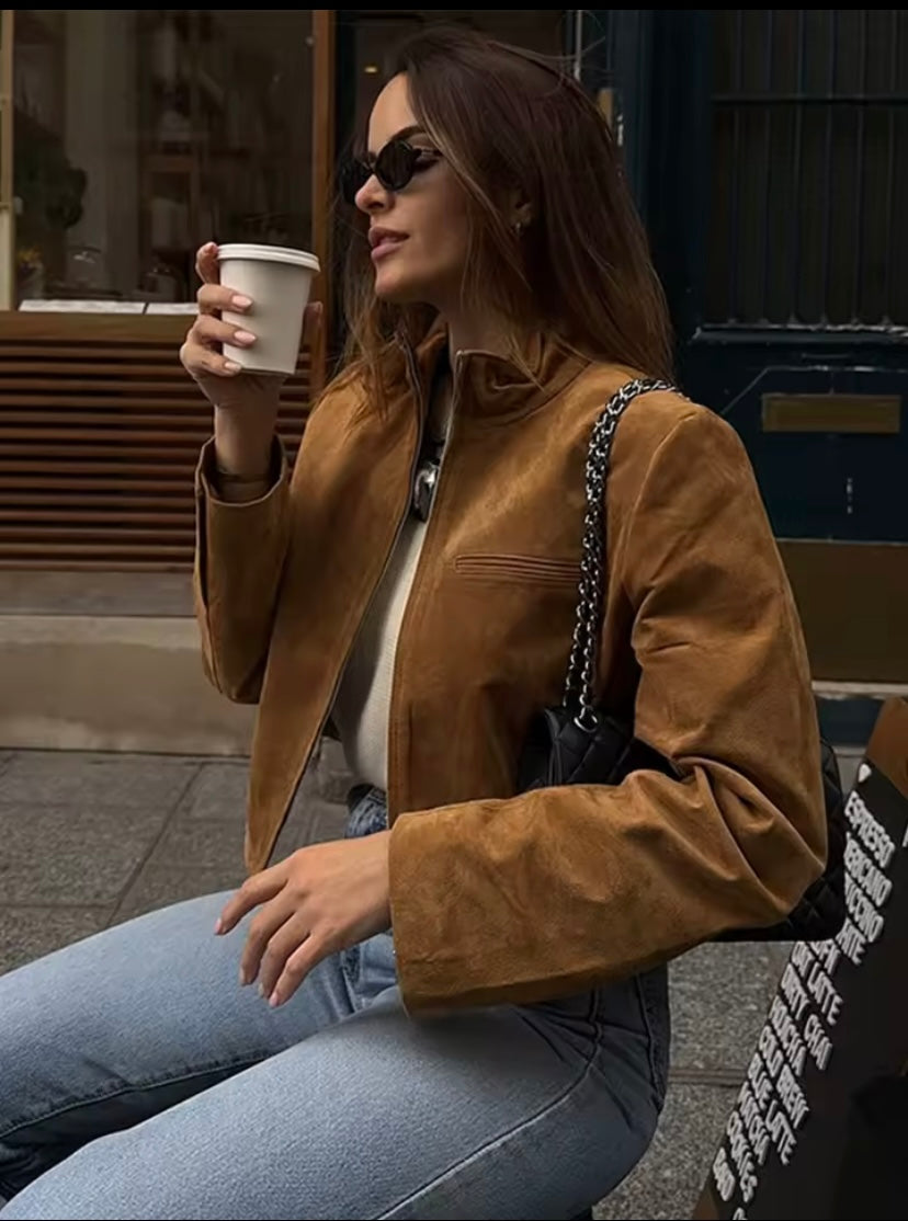 Suede Jacket Women