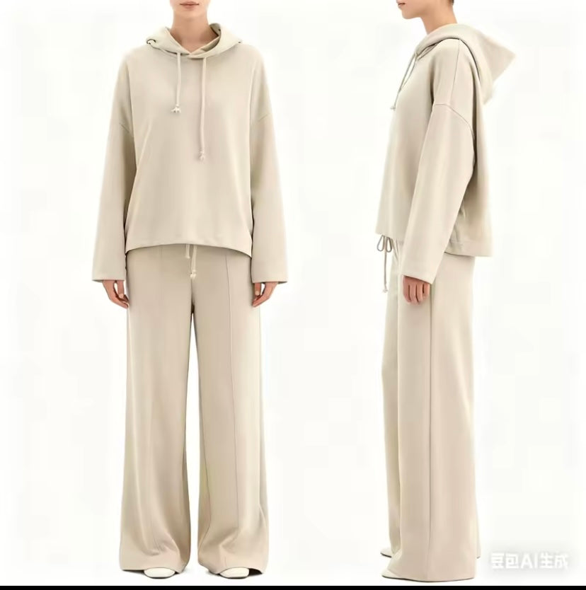 Women's Corduroy Hoodie Tracksuit