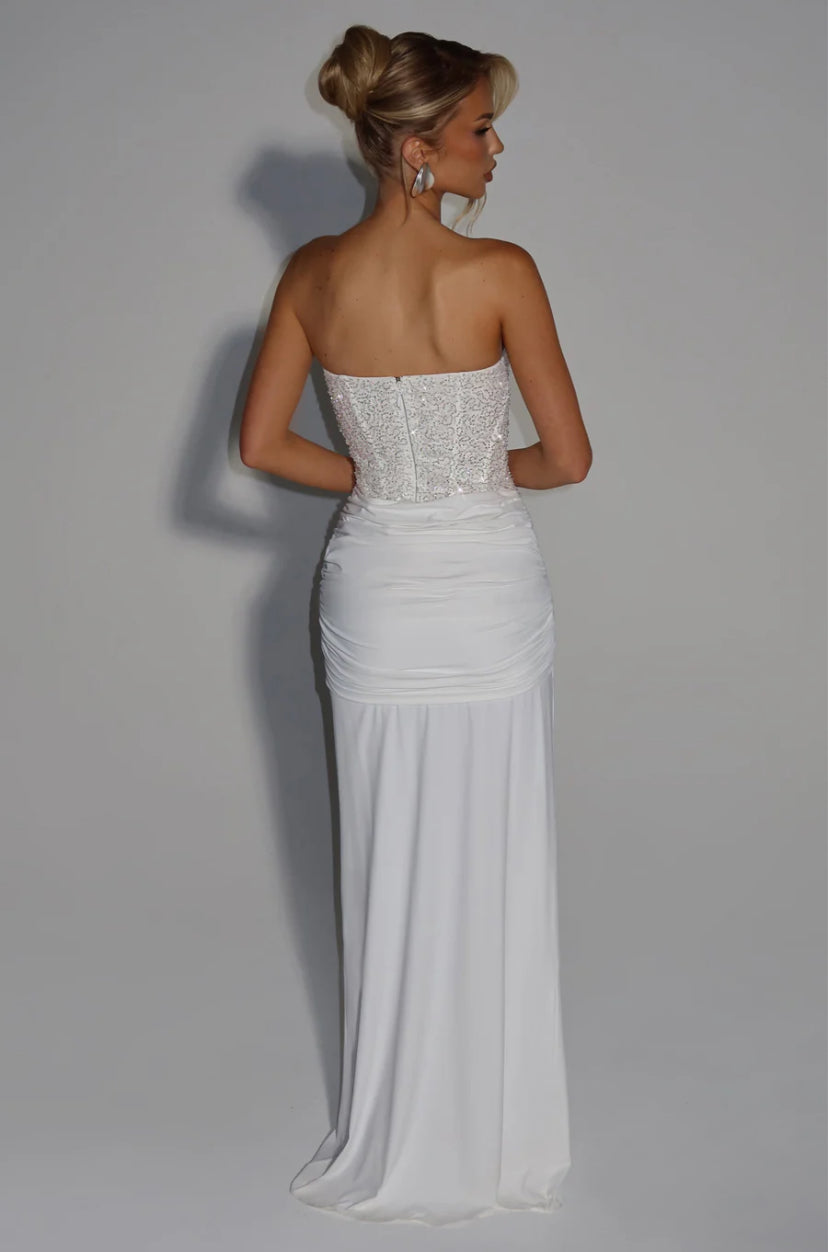 Strapless Patchwork Dress